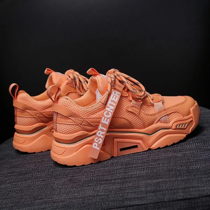 Women's Shoes Spring and Autumn White Sports Shoes Basket Femme Ultra Light Vulcanized Shoes Women's Mesh Leisure Sports Shoes