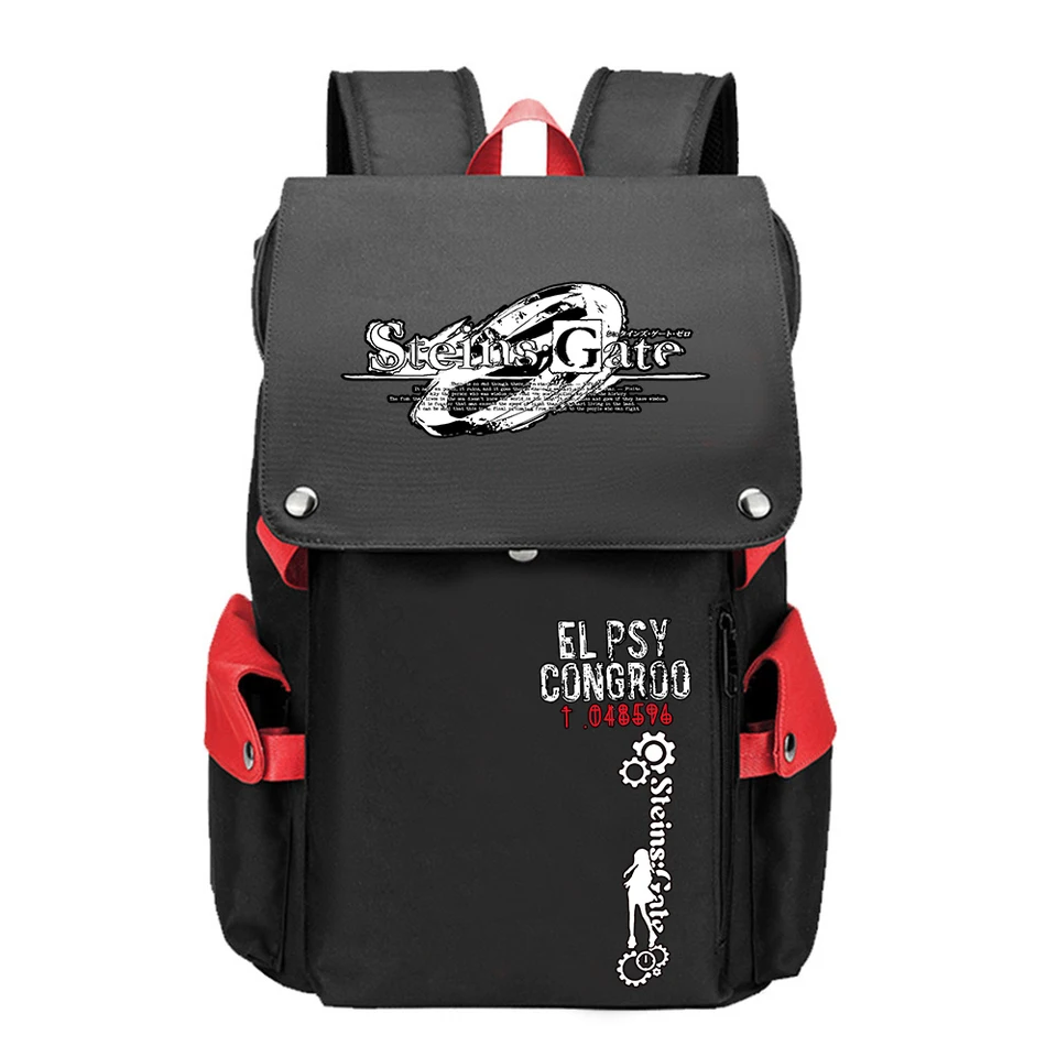 Steins;Gate Game Large School Bags Anime Bookbag Oxford Women