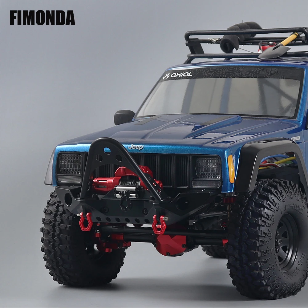 โลหะอัตโนมัติจำลอง Winch รีโมทคอนโทรลสำหรับ1/10 RC Crawler Axial SCX10 90046 TRX4 Redcat GEN8 CC01 TF2 D90