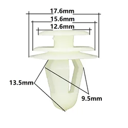トヨタユニバーサル9.5mm穴ドアパネルクリップ用ナイロンインテリアトリムファスナー固定クランプ