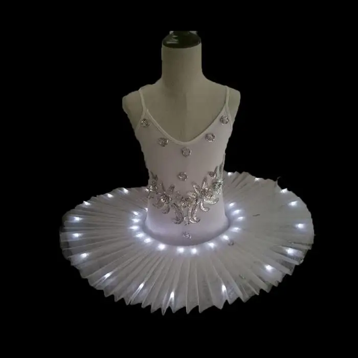 

Led Light Swan Lake Ballet Tutu Costume Girls Ballerina Dress Kids light up Ballet Dress Dancewear Stage Costumes