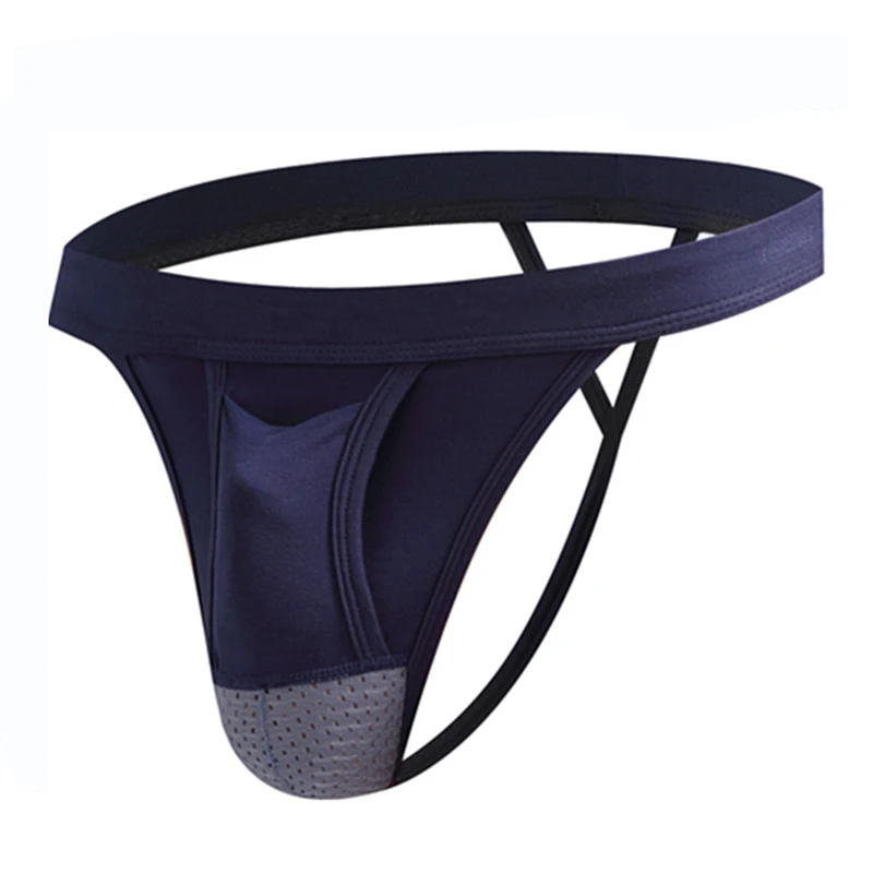 Sexy Mesh Breathable Underwear Thongs Men Jockstrap Penis Pouch Jocks G String Elastic Waistband Underpants