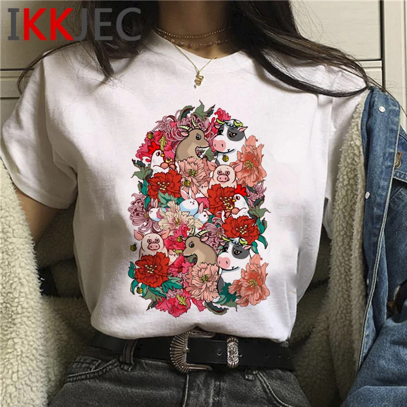 Wegańskie tshirt t shirt kobiety drukuj odzież dla par tshirt koszulki z nadrukami kobiety kawaii