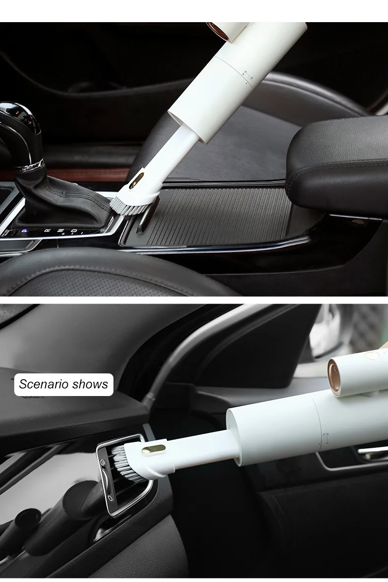 Handheld Car Vacuum Cleaner Rotatable Mini Vacuum for Car & Home High Power - 8000 Pa Cordless Portable Vac Cleaner V02P