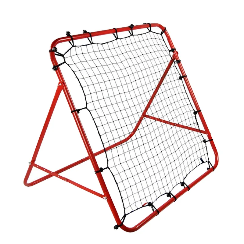 Practical Football Rebound Net Bounce Net Hockey Tennis Trainer Retractable Height Adjustment Children Soccer Training Equipment