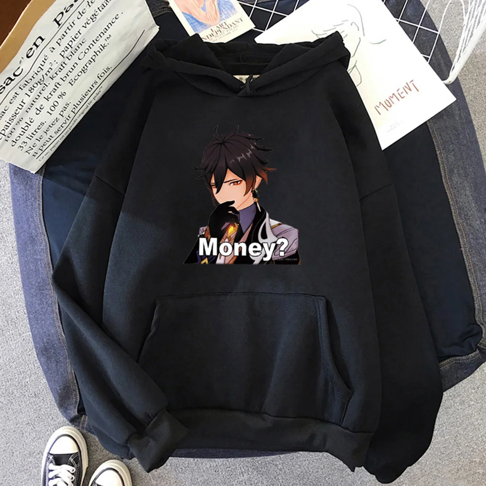 

Men Hoodies Zhong Li Print Genshin Impact Hot Game Anime Hoodie Women/Men Streetwear Kawaii Clothes of Tees Oversized Sweatshirt