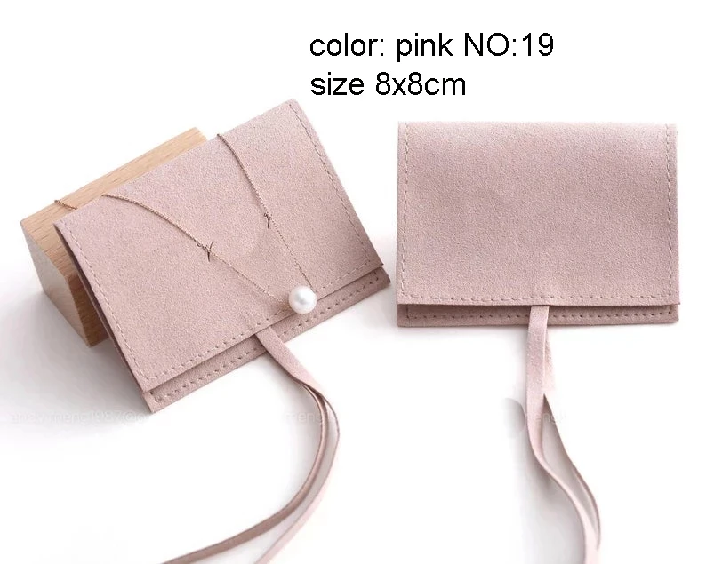 10 Pcs Personalized Jewelry Packaging Pouches Customized Logo Microfiber Envelope Bags for Earings Luxury Jewellery