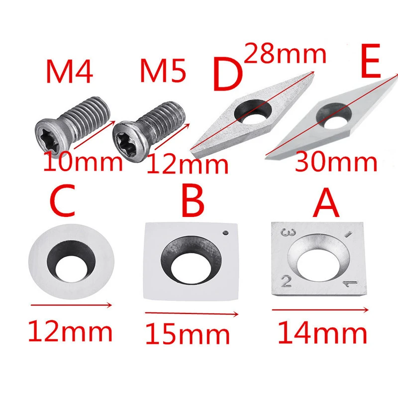 Wood Carbide Insert Milling Cutter Torx Screws For Wood Turning Tool Woodworking