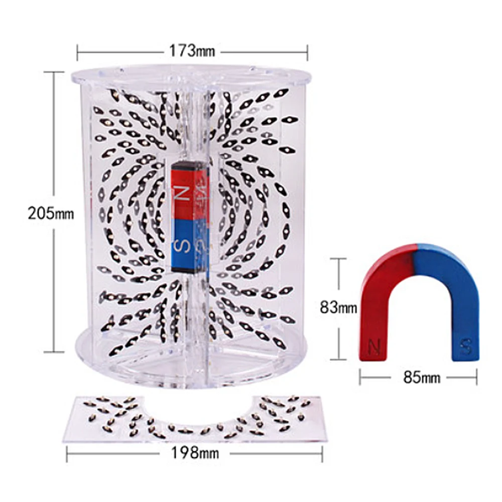 three-dimensional Magnetic induction line demonstrator electromagnetic field Teaching demonstration Teaching equipment