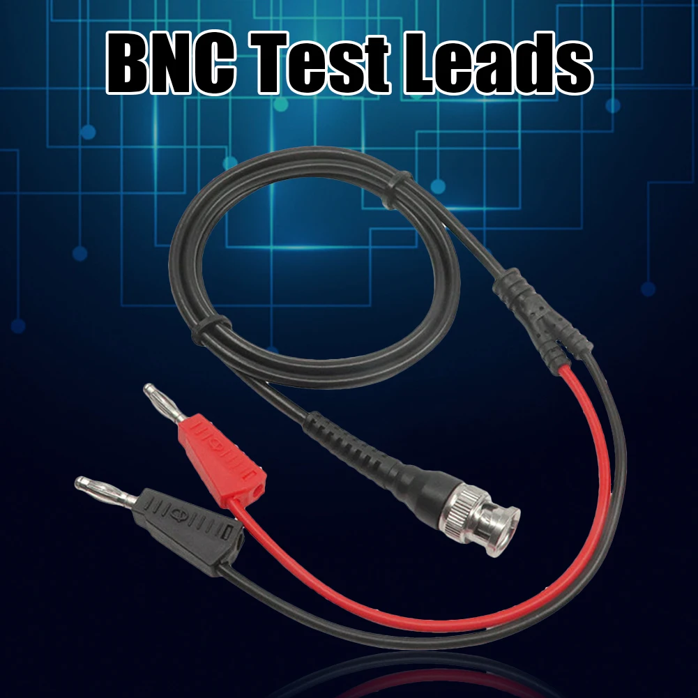 1 unidad BNC Q9 a doble conector Banana apilable de 4mm con cables de prueba Cable de sonda 120cm accesorios de herramientas