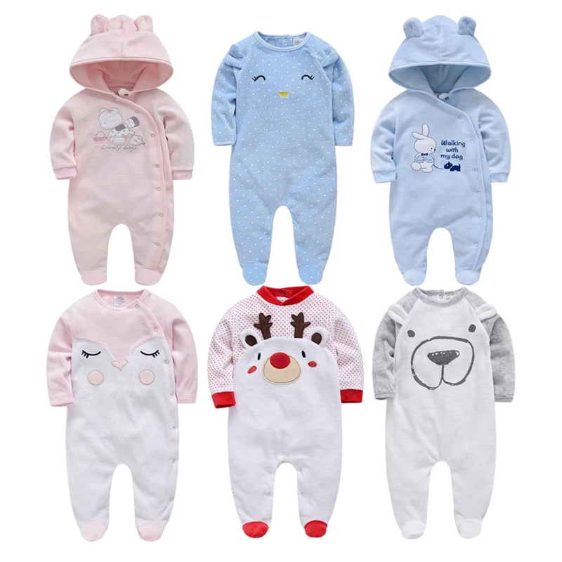 

Kavkas Baby Girls Rompers Winter Christmas Jumpsuit bebe Clothing 0-24M Newborn Baby Boy Halloween Clothes Pajamas roupa de bebe