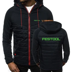 Festool Tools Printing New Spring Autumn Mens Hoodies Classic Fashion Male Casual Long Sleeve Solid Color Padded Zipper Jacket