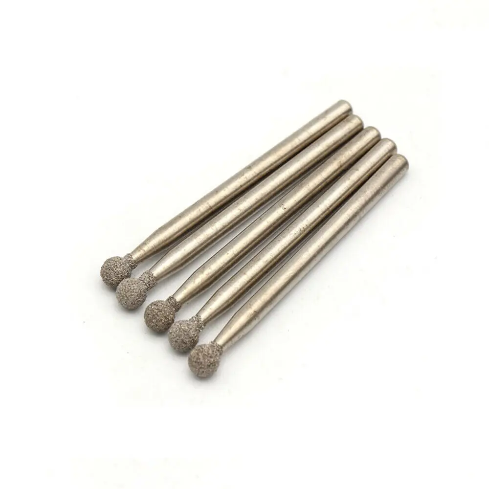 

2/3/3.5/4mm Brazing Ball Round Diamond Burr Grinding Bit for Dremel Stone Glass