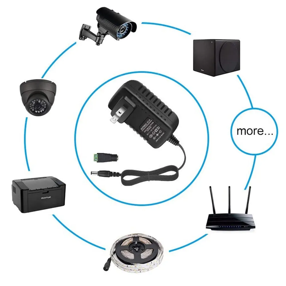 Adattatore CA/CC DC 5V 0,5A 1A 2A 2,5A 3A AC 100-240V Convertitore Adattatore di alimentazione 5 V Volt 1000MA Caricatore di alimentazione