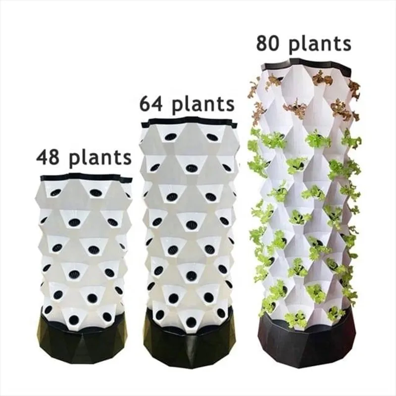 

Vertical Hydroponic Farming System Kits, Pineapple Aeroponic Tower, 6 Layers, 48 Plants Site