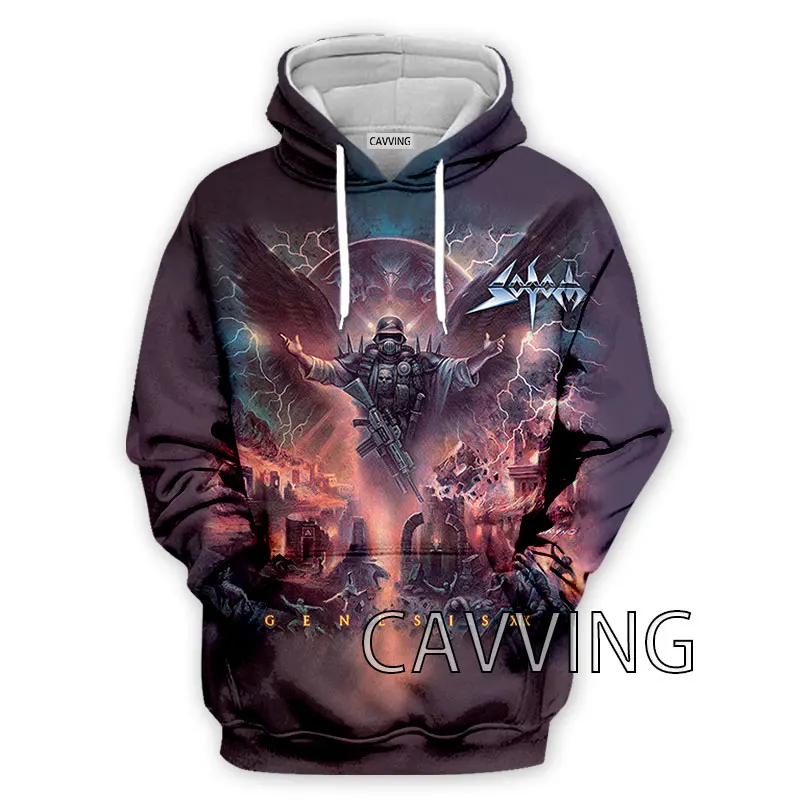 Mode Baru Wanita/Pria 3D Gambar Cetak Sodom Band Hoodie Bertudung Kaus Harajuku Hoodie Kaus Atasan Pakaian