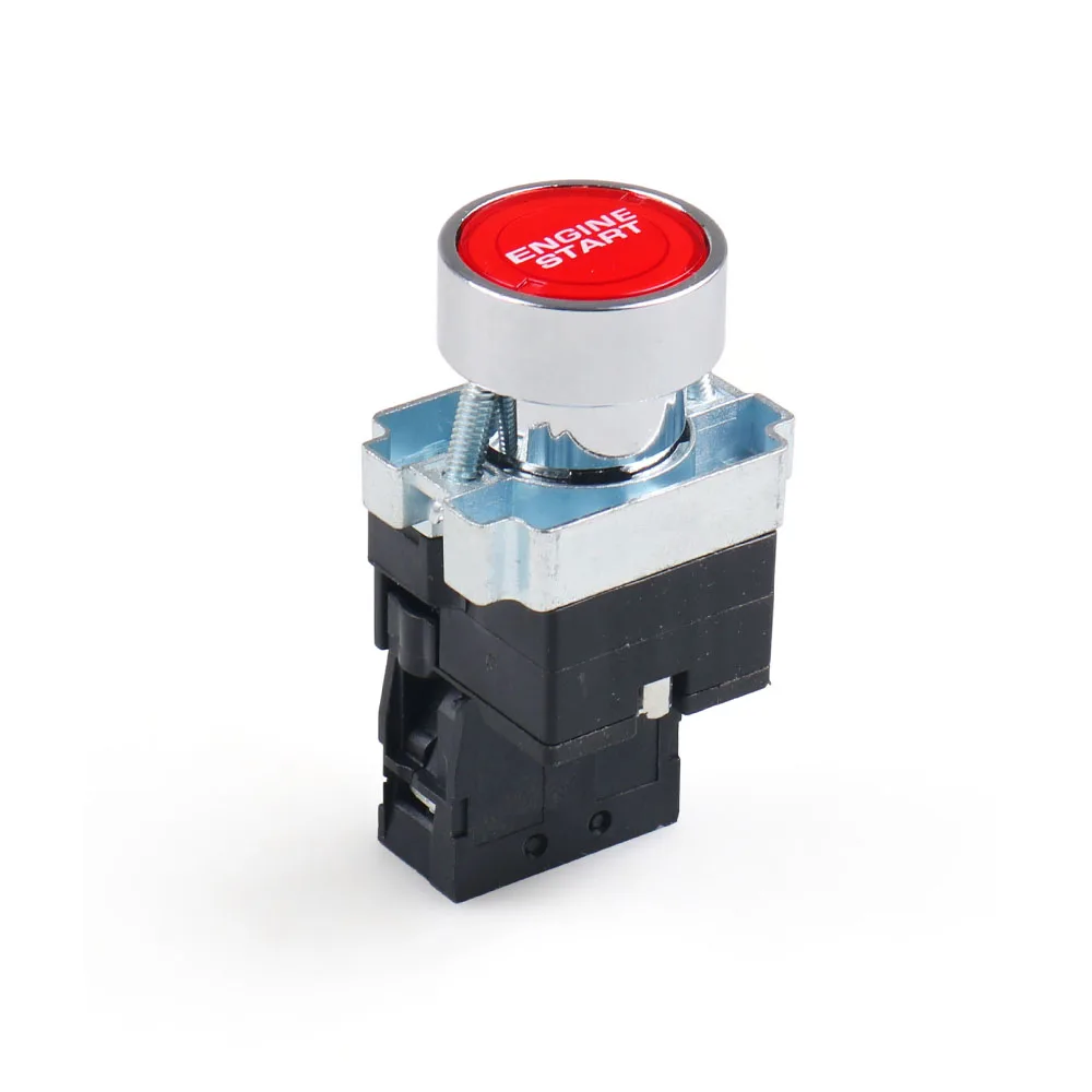 Car Ignition Switch 12V 10A LED Car Engine Power Start Ignition Starter Push Button Switch Car Accessories