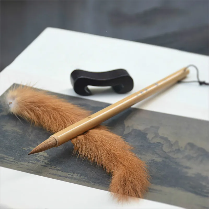 

Chinese Wolf Hair Calligraphy Brushes Student Weasel Hair Regular Offical Script Calligraphy Practice Brush Pen Tinta China