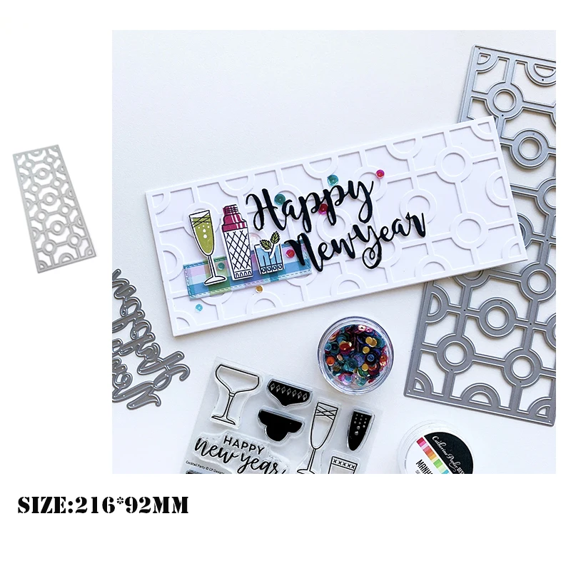 

New Metal Cutting Dies and Stamps For 2021 DIY Scrapbooking Frame Embossed Paper Card Photo Album Craft Template Stencils