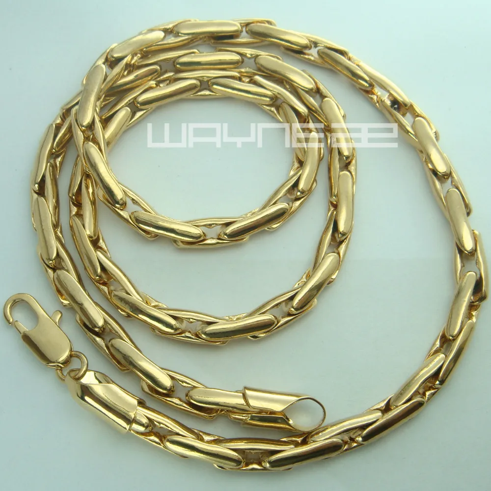 Gold color 60 cm Length 5mm Width Necklace N229