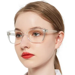 OCCI CHIAR Reading Glasses Women Big Size Eyeglasses Frames For Reader Cat Eye Hyperopia Eyewear Magnifying Fashion Spectacle +1