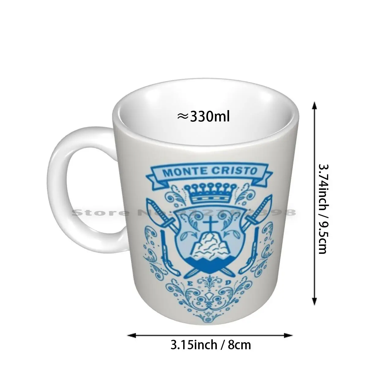 Count Of Monte Cristo Ceramic Mugs Coffee Cups Milk Tea Mug Novel Edmund Dantes Count Of Monte Cristo Alexander Dumas Seal Coat