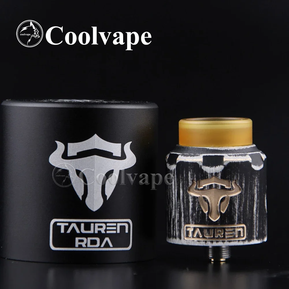 100% Original THC Tauren RDA BF pin dual coils airflow control Rebuildable Drip Atomizer 24mm e-cig fit THC Tauren Mech Mod