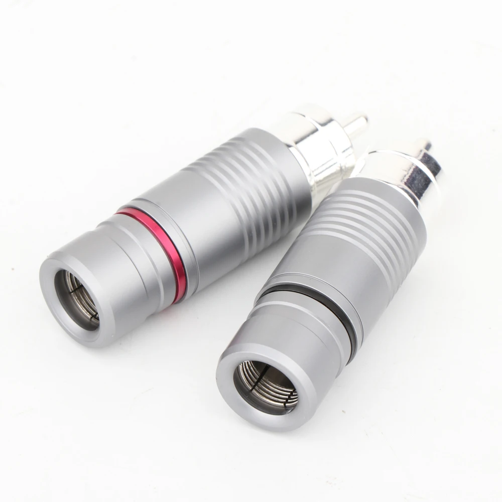 Silver Shadow Audio-RCA-Stecker mit versilbertem Stecker für Audio-Verbindungskabel – Detail 10