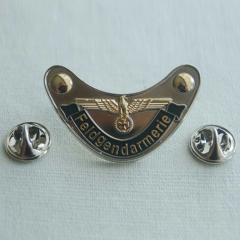 Feldgendarmerie EK Adler Militäry Militaria Pin Taste Abzeichen Anstecker #350