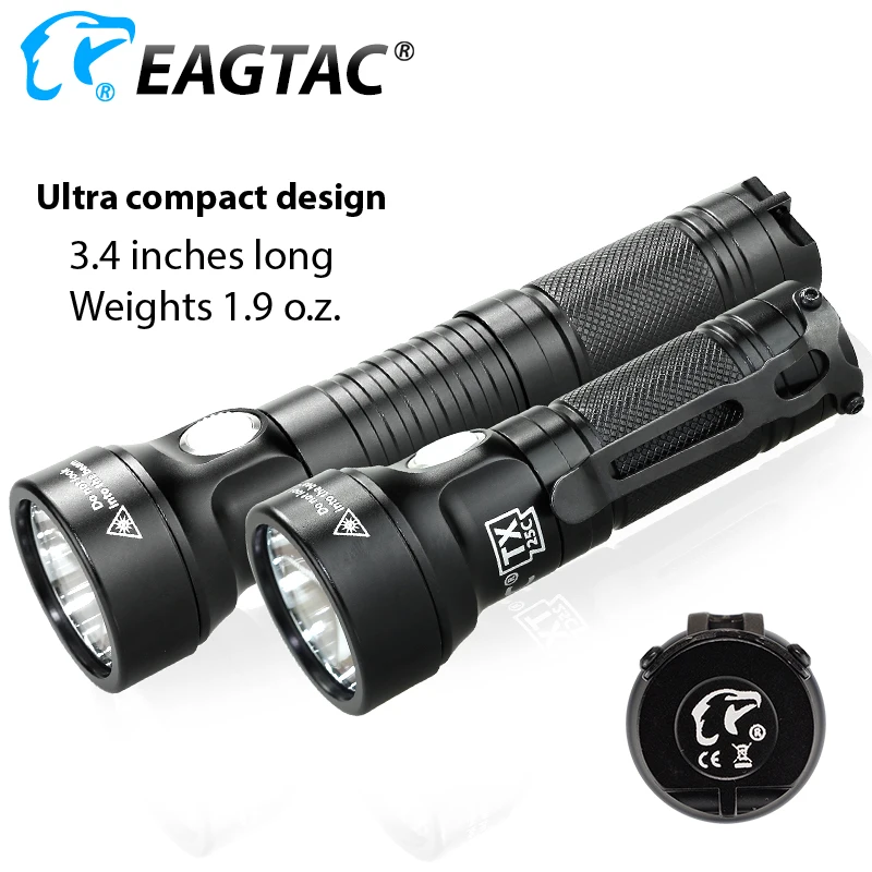 Imagem -03 - Lanterna Compacta Edc 1177 Lumens Longa Distância Luz de Bolso Cr123a Clipe Interruptor Lateral Tailcap Magnético Eagtac-tx25c Sft40