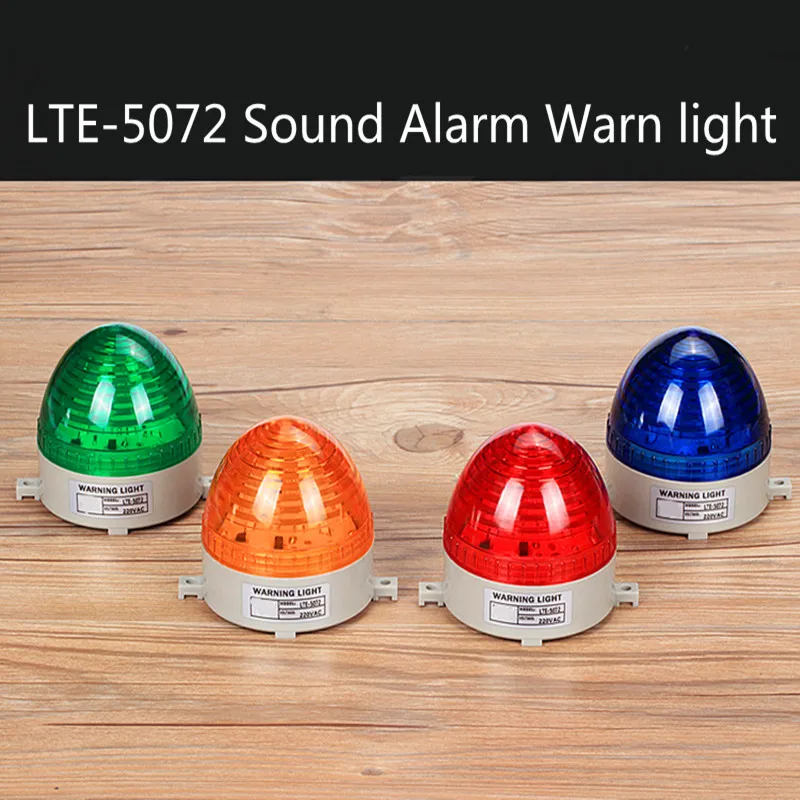 StrobeไฟเตือนLte5072 12V 24V 220VไฟLEDโคมไฟขนาดเล็กไฟกระพริบปลุกความปลอดภัยIP30