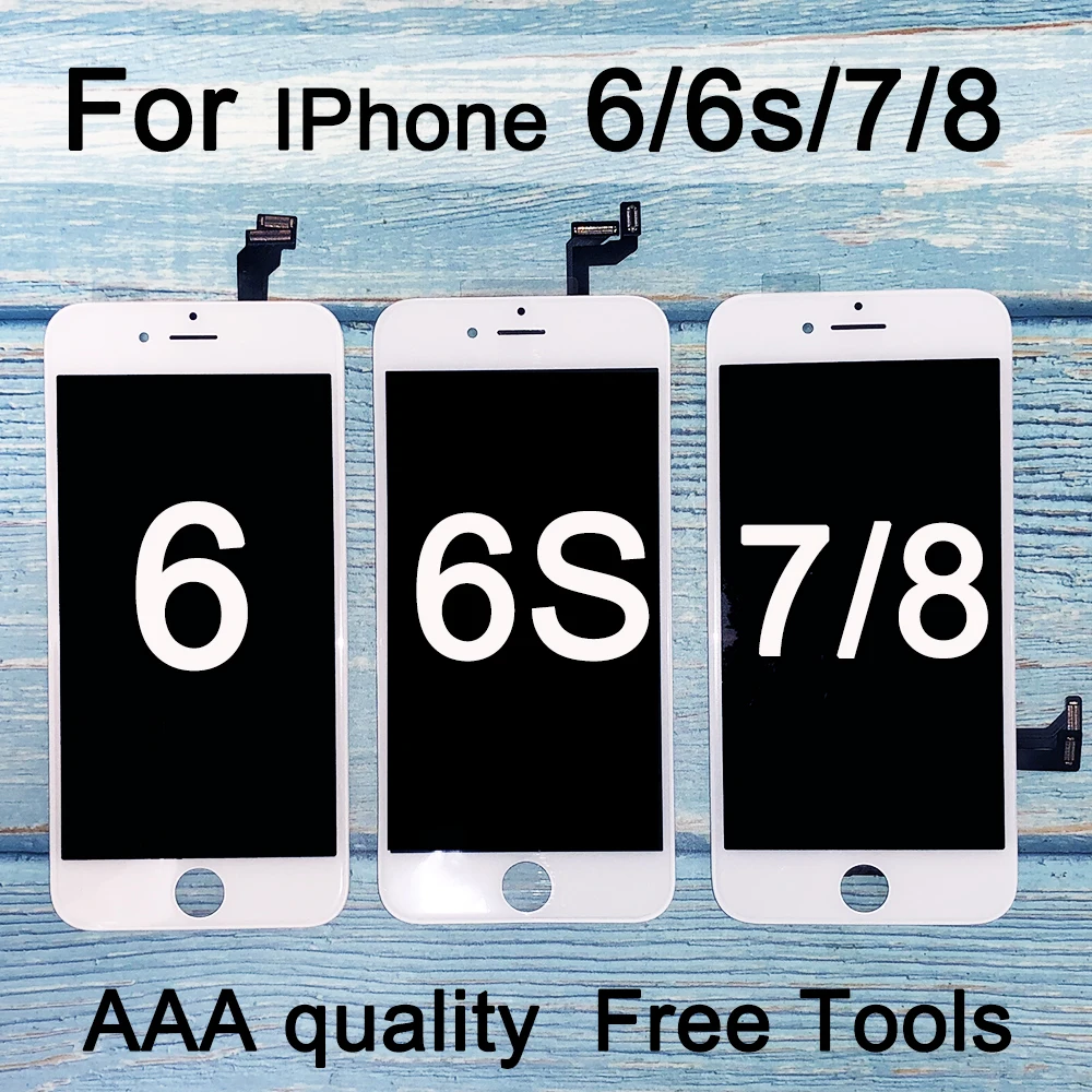 180-dniowa gwarancja LCD dla iPhone 6 6S 7 8 Plus Wymiana ekranu Wyświetlacz LCD Idealny zestaw hurtowy 3D Touch Digitizer Assembly