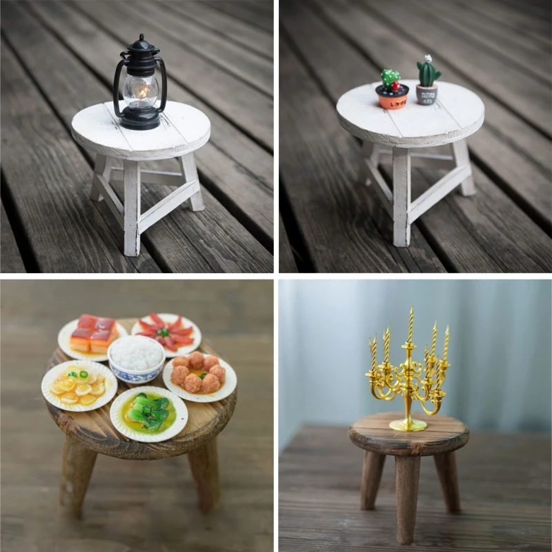 Newborn Props for Photography Wood Detachable Bed Mini Wood Desk Tables baby Photography Background Accessories Newborn Props