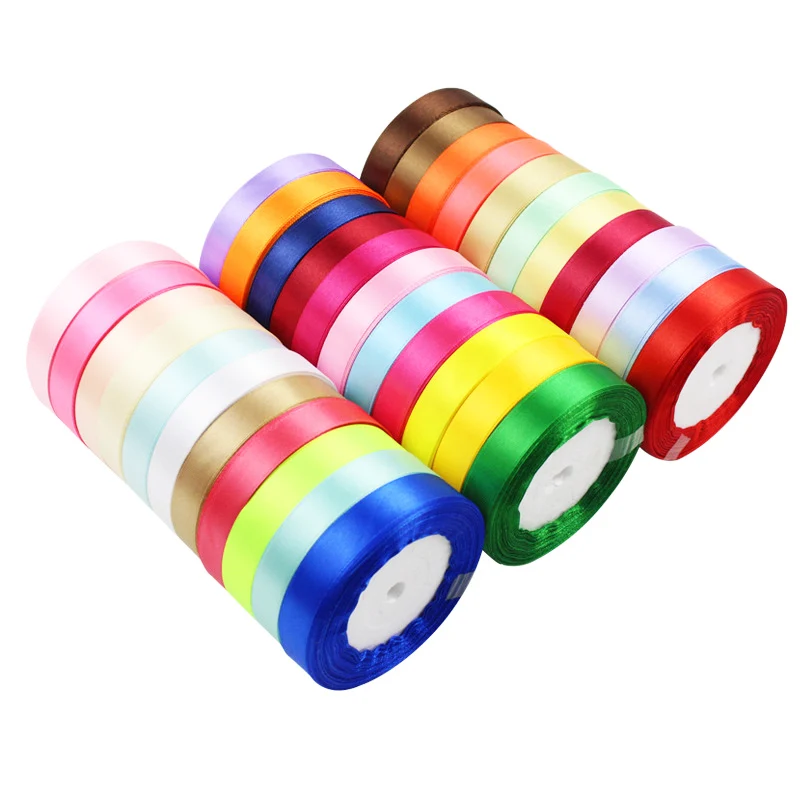 25Yards/Roll 6mm 10mm 15mm 20mm 25mm 40mm 50mm  Wedding Party DIY Decoration Gift packaging accessories