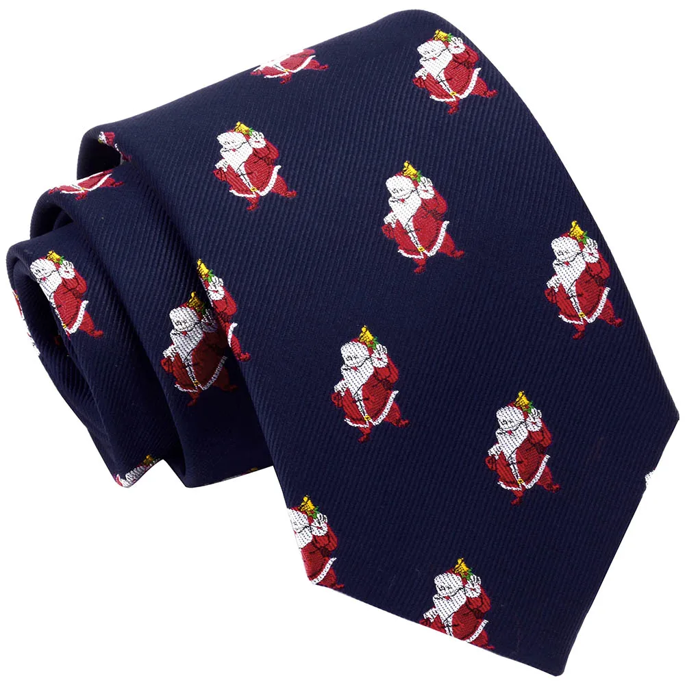 Ricnais Christmas Tie Fashion 8cm Silk  Green Red Snowman Tree Santa Claus Jucquard Necktie For Men Gift Festival Party Ties