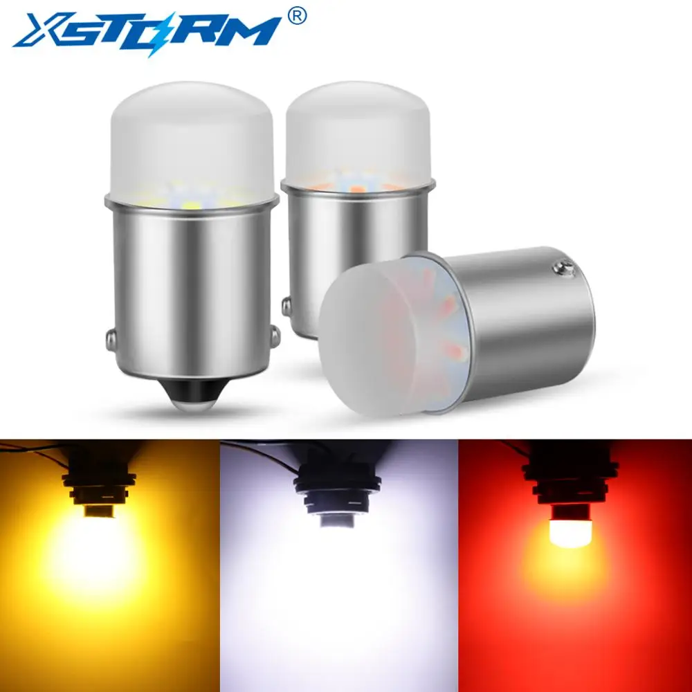 1Pc P21W P21 5W LED Bulb 1156 1157 BA15S BAY15D Led Car Signal Lamp R5W R10W DRL Daytime Running Light 12V Auto White Yellow Red