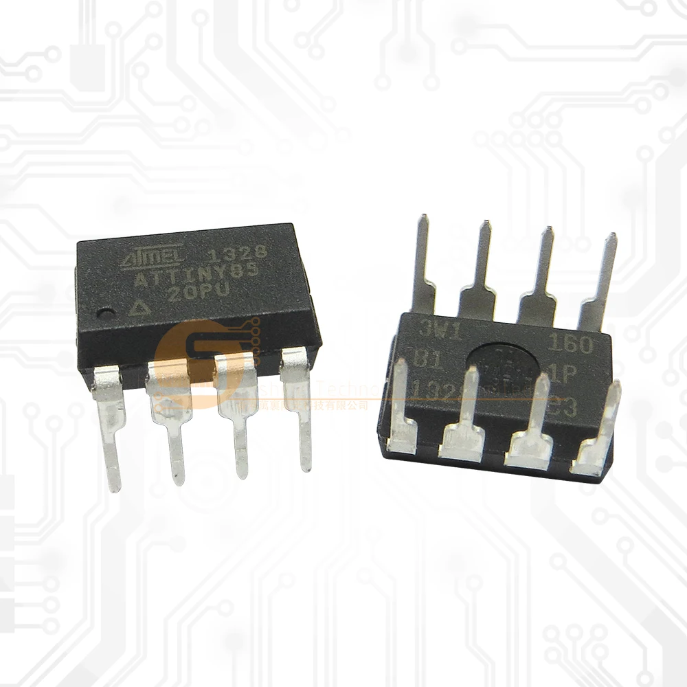 10 peças originais da fábrica attiny85 20pu attiny85-20 attiny85 dip diy 85 para arduino ide tiny85 8 p 8 pinos 8pin