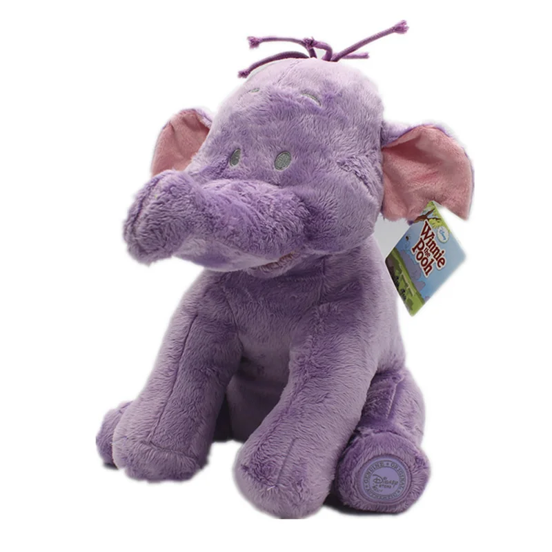 Sitting 35cm Pooh Bear Friends Lumpy Heffalump Doll Cute Stuffed Animals Purple Elephant Plush Toys For Birthday Gift