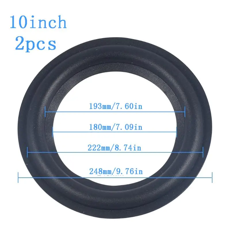 Foam Rings Rubber Speaker Speaker Repair Parts Speaker Surround Repair Foam Woofer 4/5 /6.5/8/10 inches