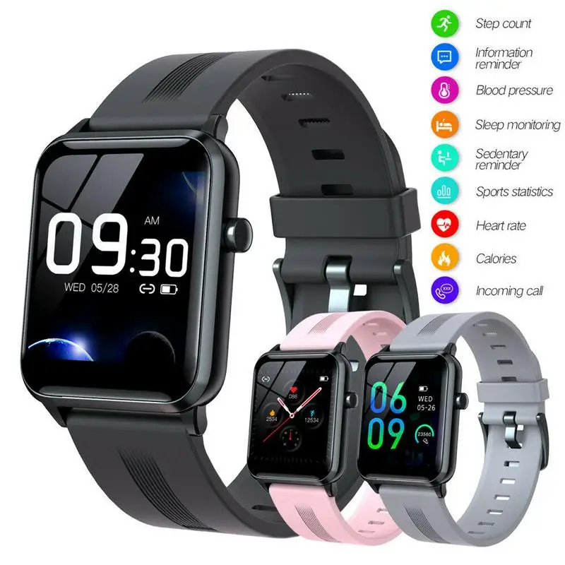 

Full Touch Screen Smart Watch Smartwatch Fitness Tracker Heart Rate Monitor Pedometer for Android iOS Men Women