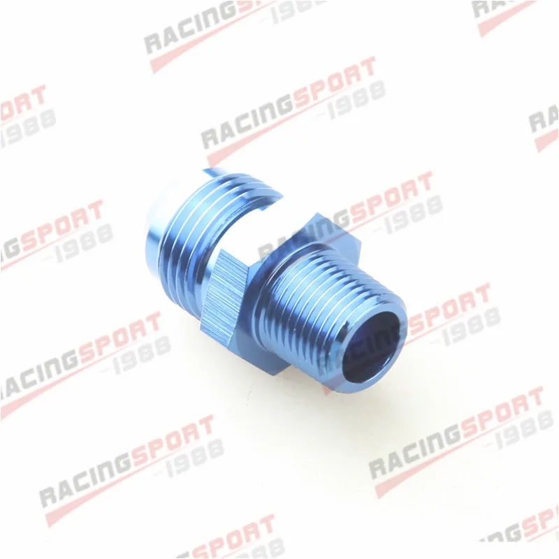 10AN AN-10 AN10 To 3/4'' NPT Straight Adapter Pipe Thread Fitting Blue/BLACK