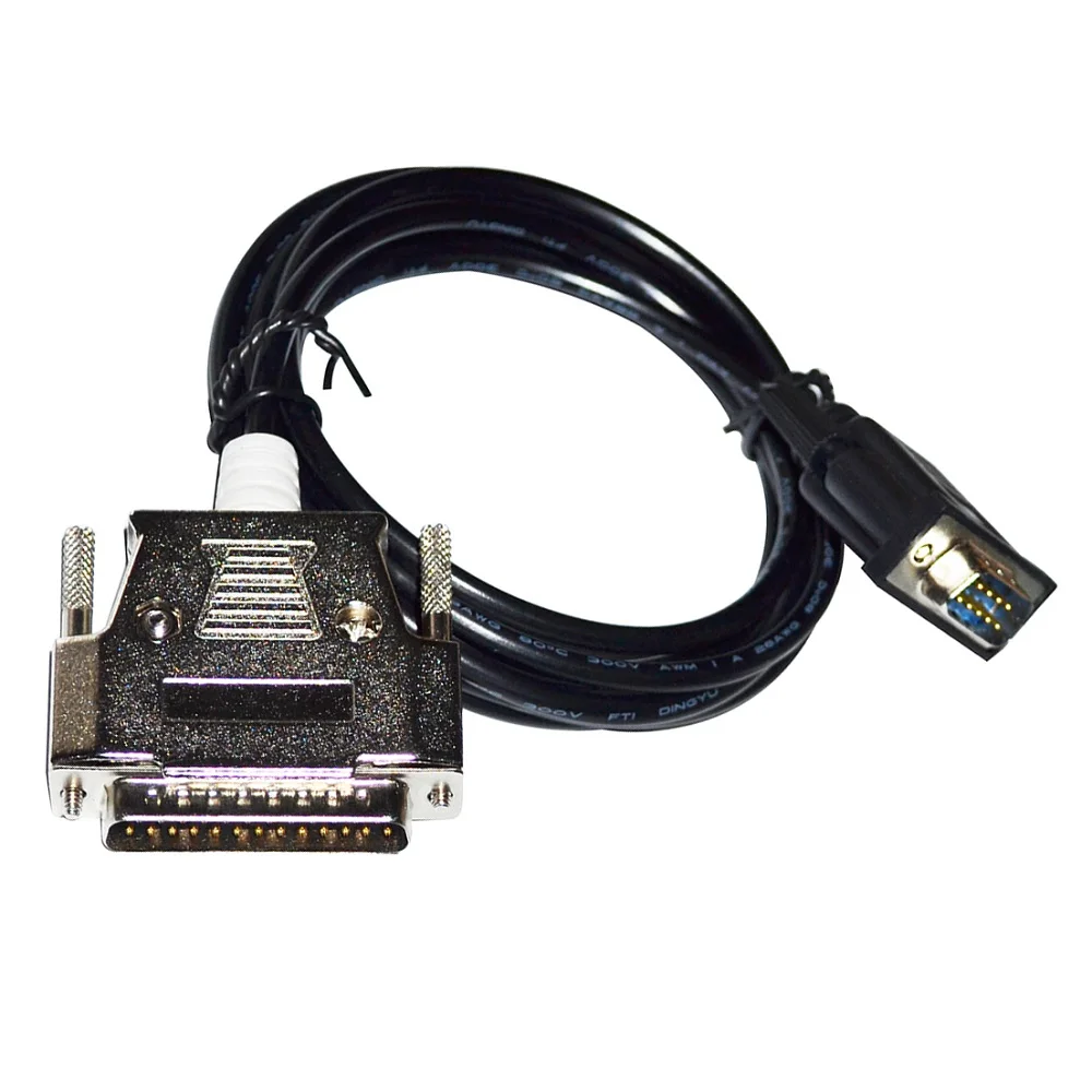 D-SUB 9 PIN DB9 TO DB25 ADAPTER RS422 PLC COMMUNICATION CABLE FOR DELTA DOP SERIES TOUCHSCREEN TO MITSUBISHI FX/FX1N/FX2N PLC