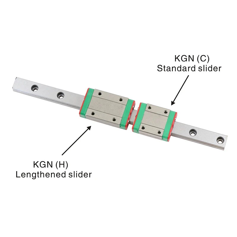 KGT Miniature Linear Guide Rail Carriage MGN7 MGN9 MGN12 MGN15 Slide Block L100 200 300 350 400 500 600 800mm Guides 3D Printer