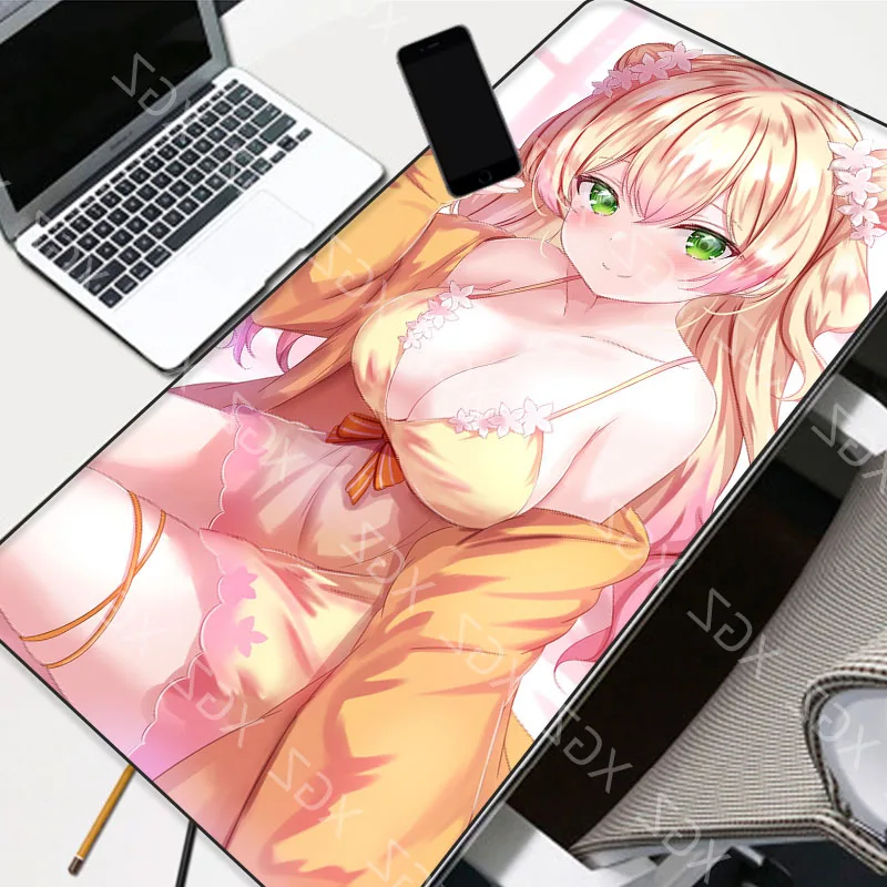 Yuzuoan XL Games Anime Mouse Pads Laptop Accessories Complete Table Mats for Computer Gamers Cute Computer Extension Mats