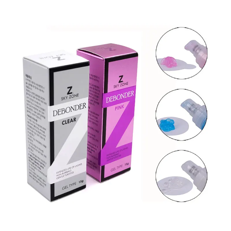 15g Original Korea Sky Zone Glue Debonder Fast Sensitive Gel Type Remover for Eyelash Extension 3 Colors Makeup Tools