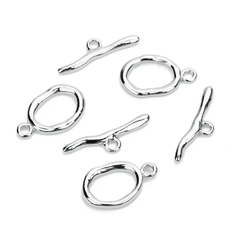 Neue unregelmäßige gebogene OT-Verschlüsse Knebelverschlüsse Verbinder für Armband Halskette Handwerk Herstellung von Schmuckherstellung Zubehör Großhandel – Detail 6
