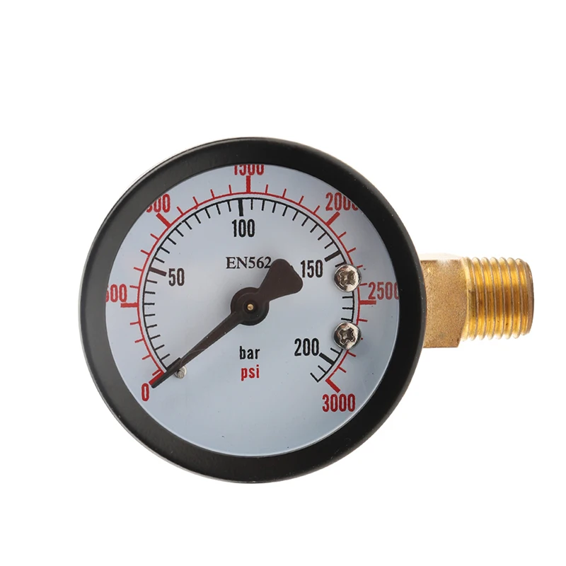 0-60PSI / 0-3000 PSI Co2 Regulator Gauge Replacement, Co2 Pressure Gauge with 1/4\