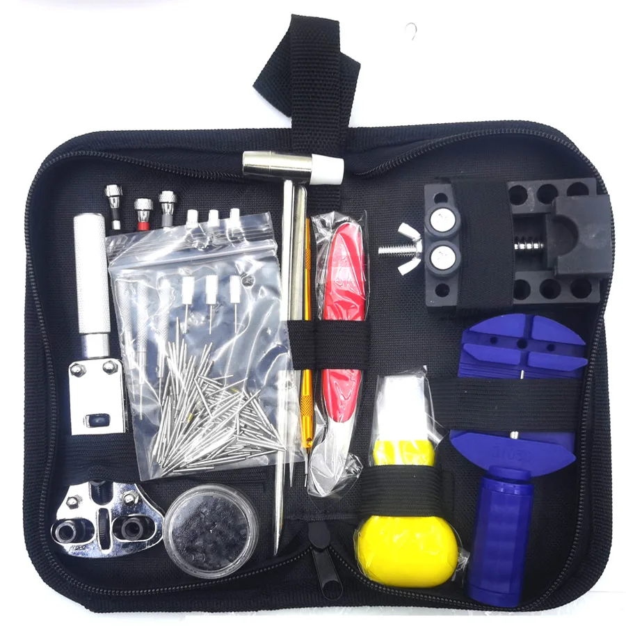 147pcs/set High quality Watch Repair Tool Kit Watch Case Opener Link Remover Screwdriver Repair Tools Kit Watchmaker Tools