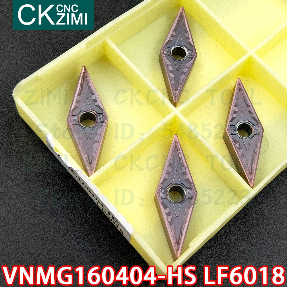 VNMG160404-HS LF6018 VNMG 160404 HS LF6018 كربيد إدراج الخارجية تحول إدراج أداة مخرطة معدنية باستخدام الحاسب الآلي أداة لالفولاذ المقاوم للصدأ