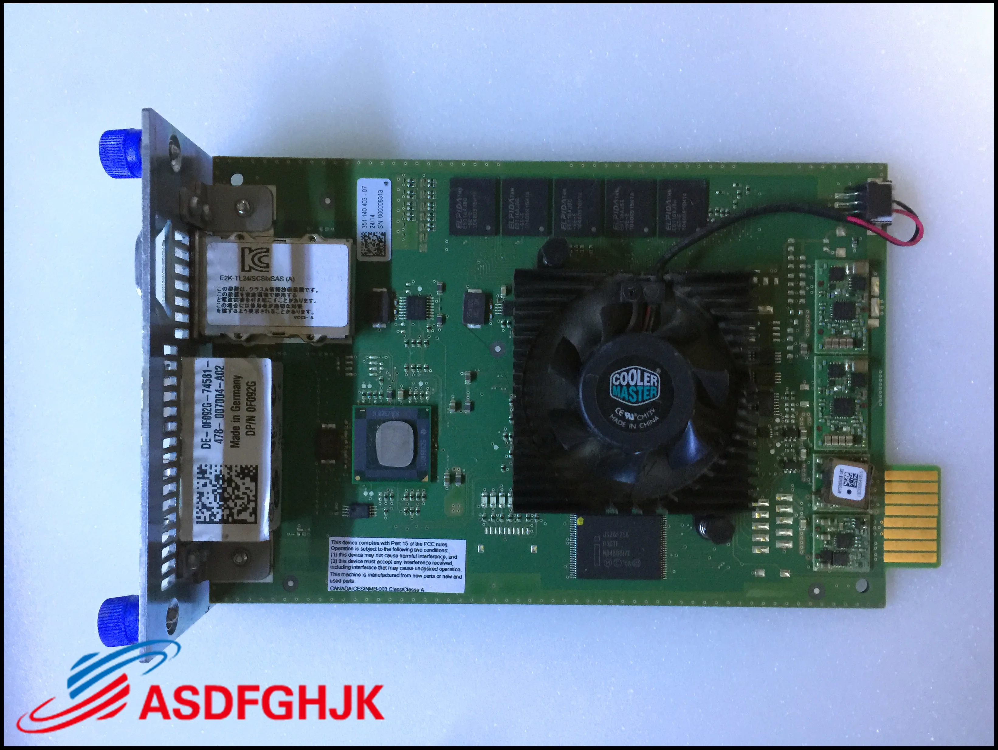 Original 0F092G F092G FOR DELL TL2000 TL4000 ISCSI-SAS BRIDGE CONTROLLER CARD MODULE  Test OK